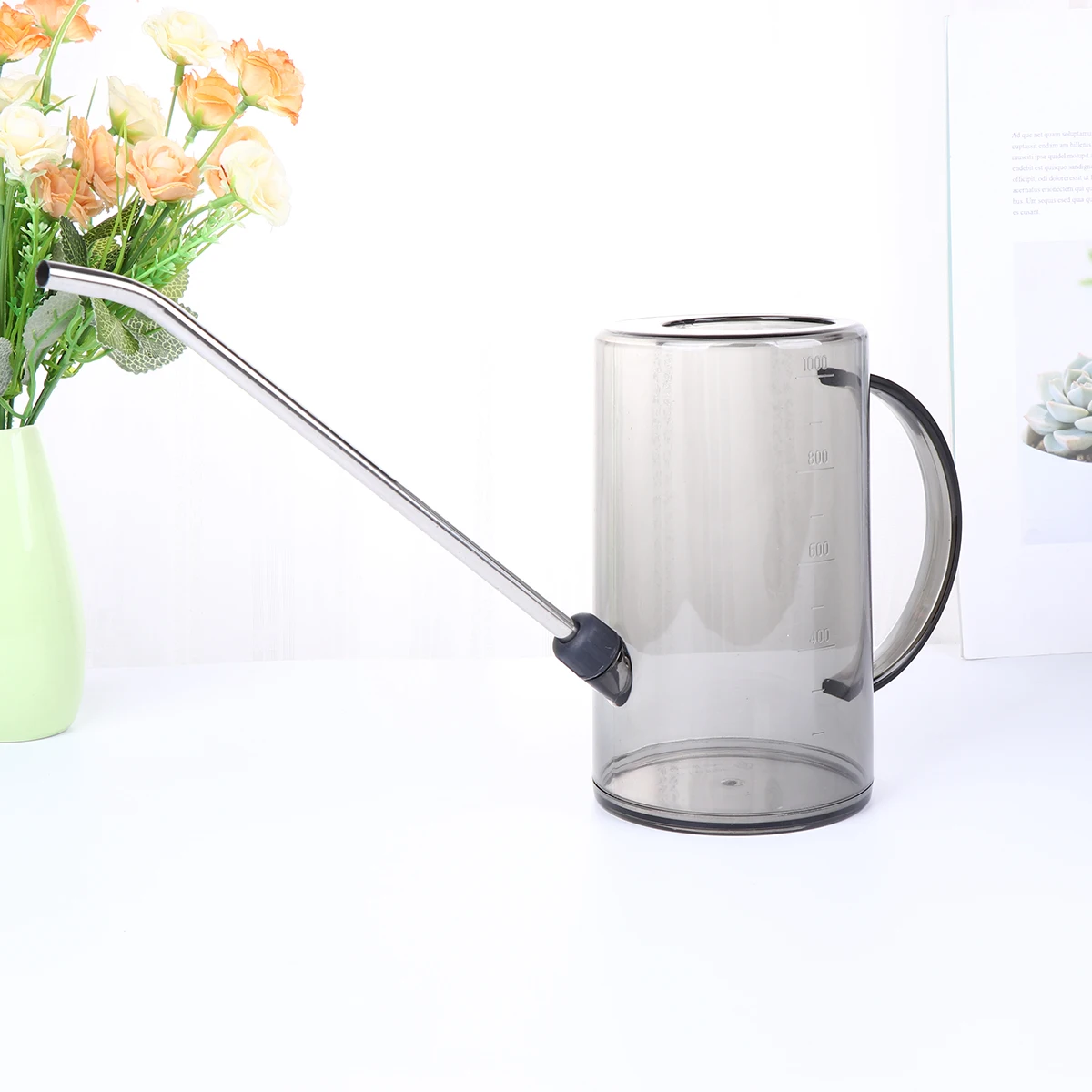 

Watering Can Large Capacity Small Size Portable Gardening Tool Long Mouth Design Anti Skid Grip For Plants Flower