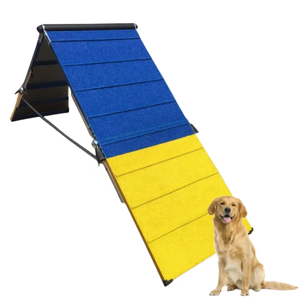 Bestselling dog agility training equipment, pet iron frame, folding obstacle ramp