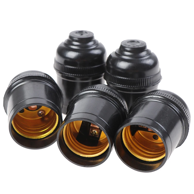 5Pcs E27 4A Retro Lamp Holder Edison Screw Socket For Pendant Light Bulb Fittings