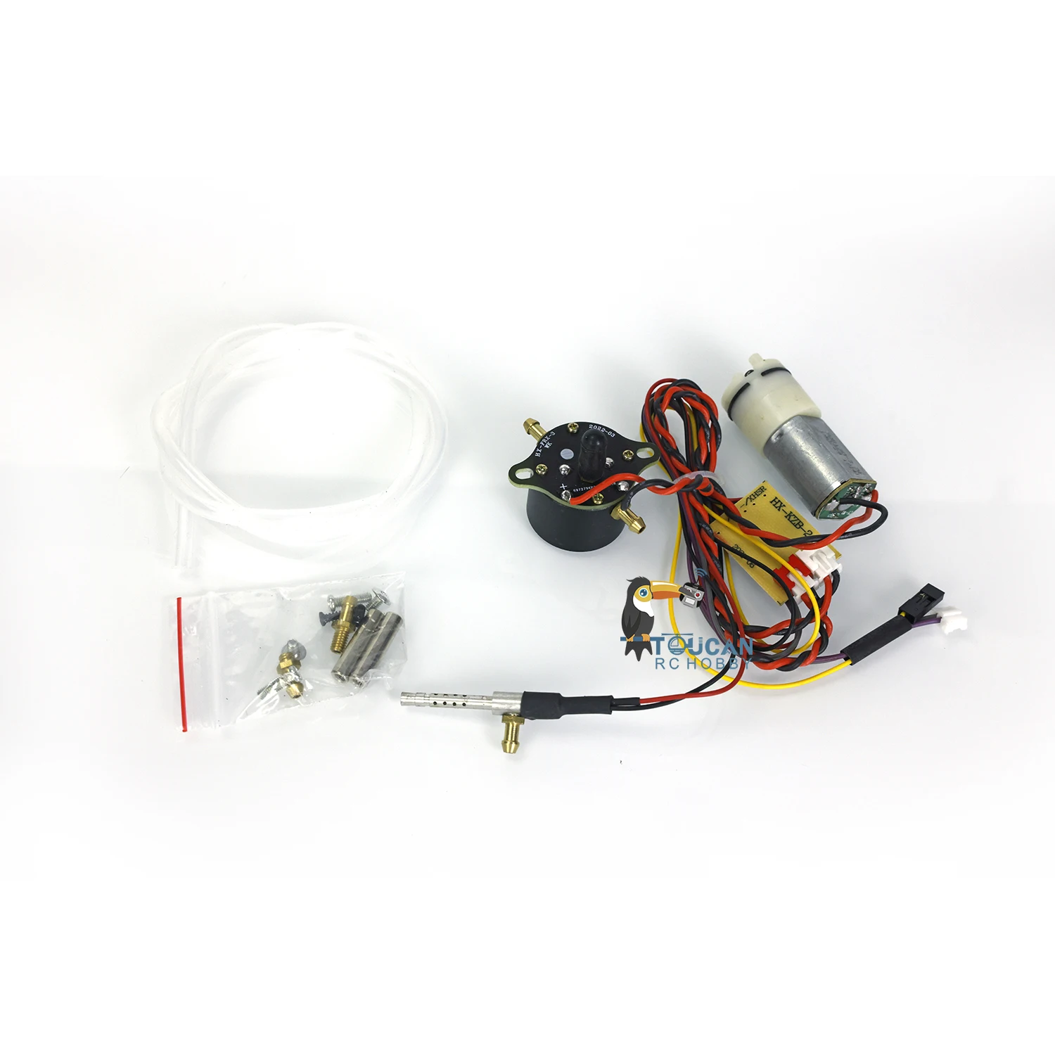 RC Machine Gun Smoking Unit With Controlboad Gearbox Heating Wire for Heng Long 1/16 7.0 Tank Radio DIY Model TH20373