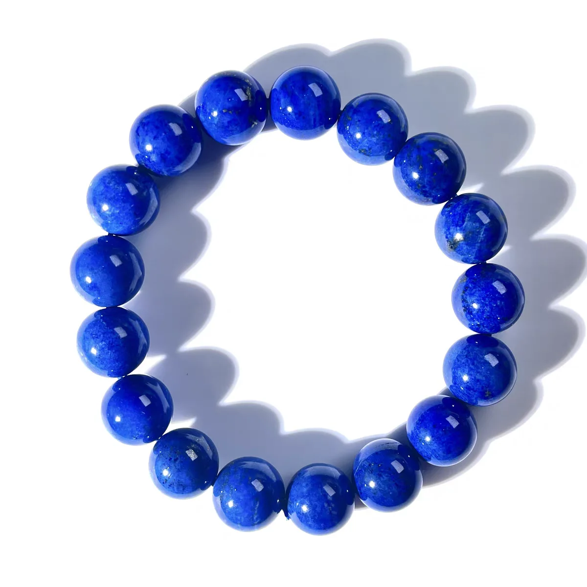 Natural Blue Lapis Lazuli Royal Women Men Bracelet 9mm Gemstone Round Beads Men Fashion Stone AAAAAA 5
