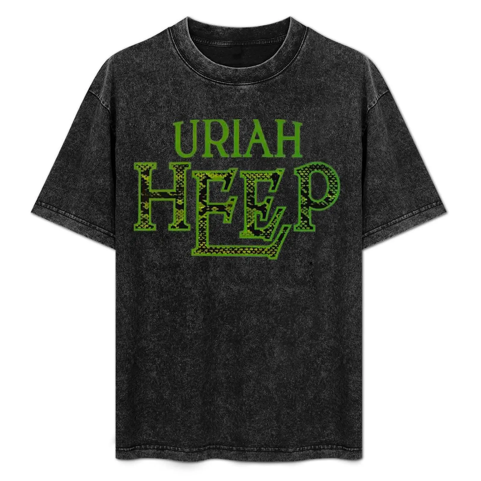 

blackwhitereddesign heavy metal uriah heep band logo T-Shirt Big Size Loose Fit Tee Shirt