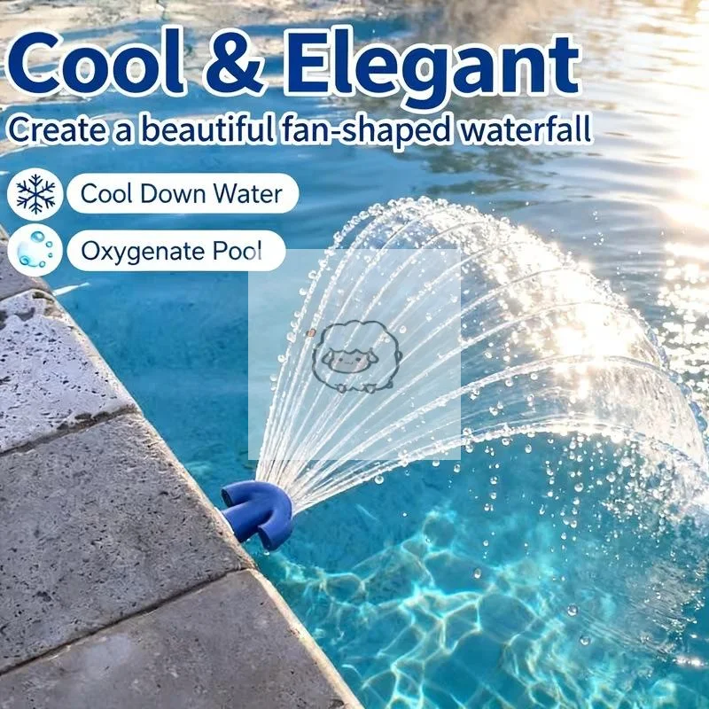 

3/4 Inch Universal Swimming Pool Aeration Fountain Cooling Hot Water,Creates Waterfall Spray For Pools