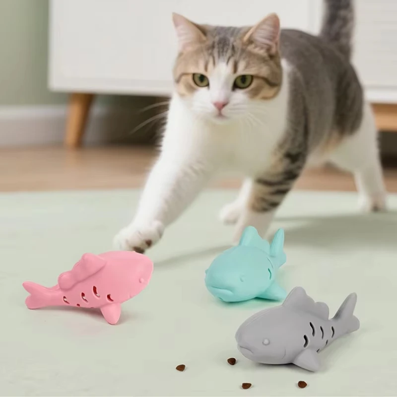 Interactive Bite-resistant Simulated Fish Cat Food Leakage Chew Toy Teeth Grinding Kitten Pet Supplies gallery 4