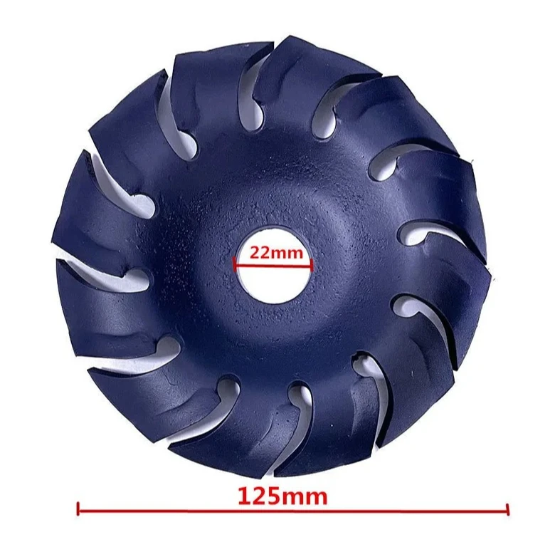 

Диск для резьбы по дереву 125 мм для угловой шлифовальной машины, 4-в-1 для обрезки, полировки, резки и формирования подноса для чая