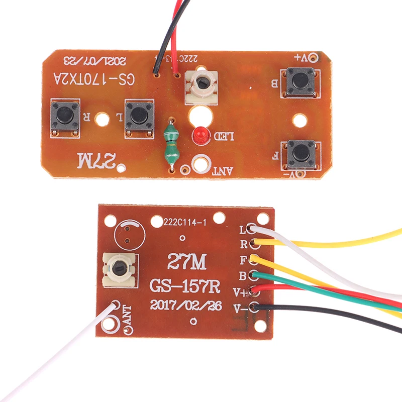 4CH RC obwód zdalnego sterowania PCB płyta nadajnik-odbiornik RC akcesoria samochodowe z anteną System radiowy