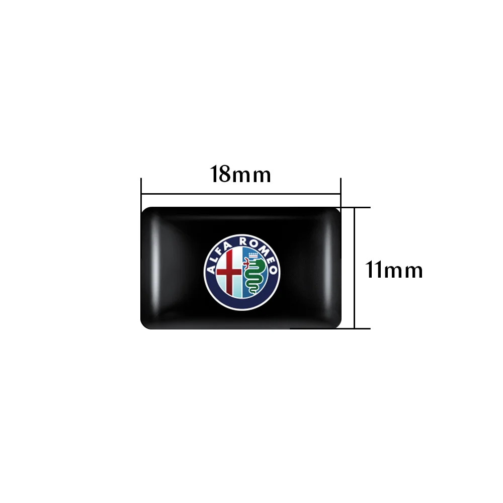 10pcs 3D Epoxy Car Stickers Body Auto Emblem Interior Dekoration For Alfa Romeo Mito Giulietta Myth 159 Sportiva Giulia 147 156