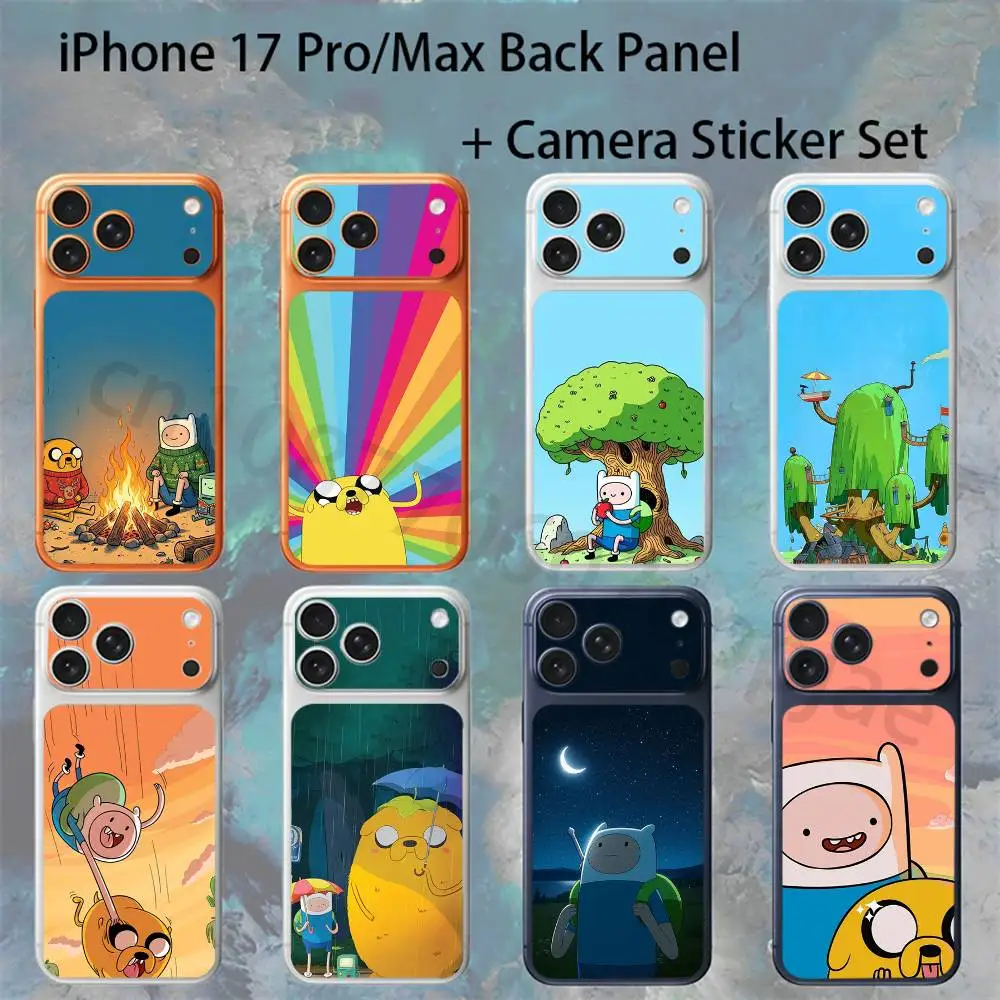 

Adventure Time For iPhone 17 Pro /Max Battry Back Cover with Camera Decal Skin Rear Protective Sticker Film