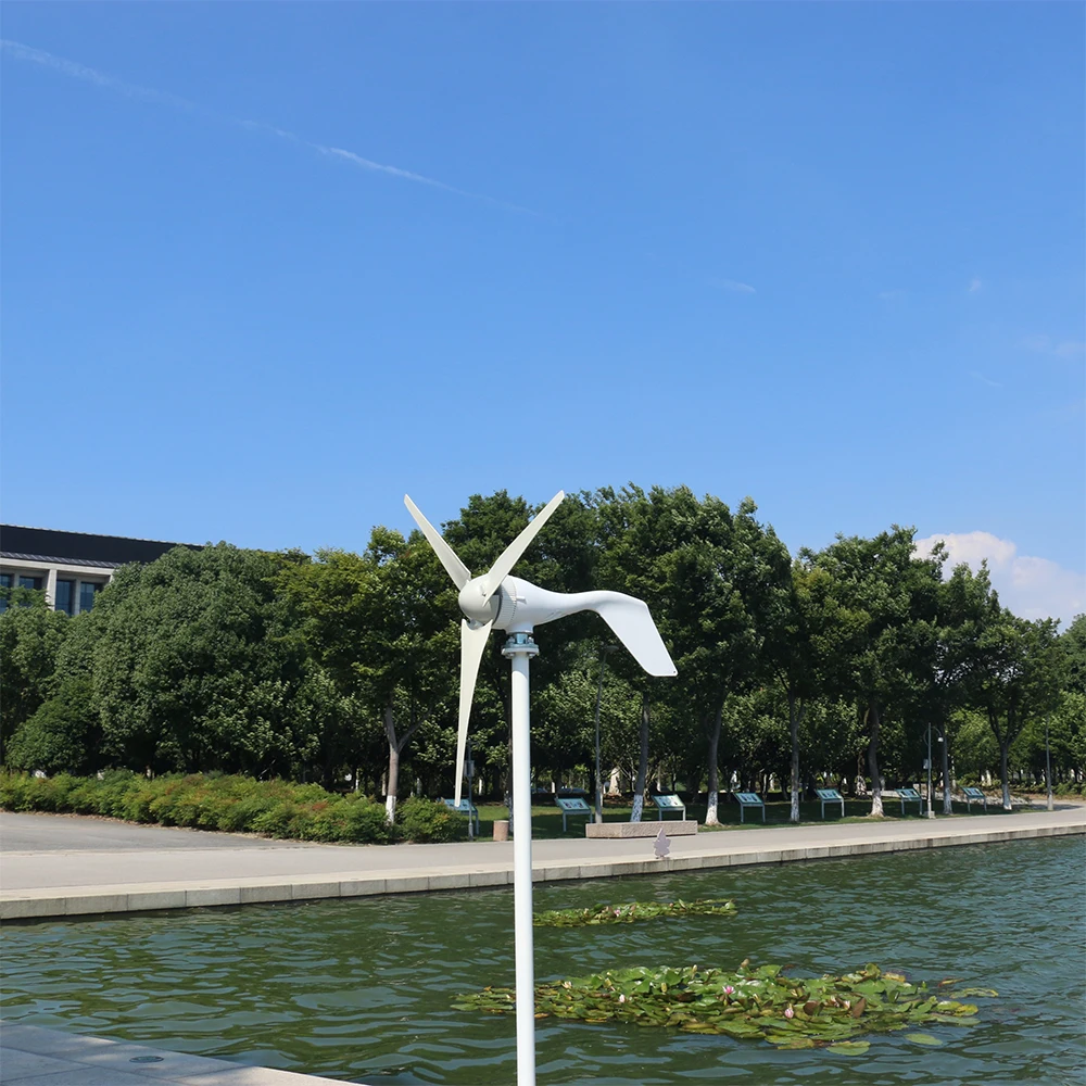 

12V 24V 48V 3000W small wind turbine wind solar complementary system supplies power to garden lights/surveillance cameras