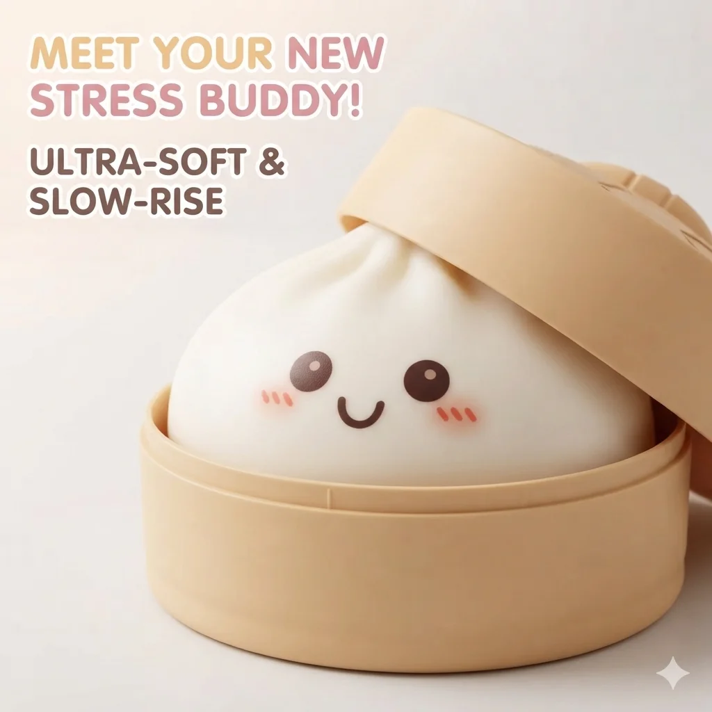 

Large 25cm Soft Slow Rebound Baozi Squishy Squeeze Toy Antistress Stress Relief For Home Office Decoration Birthday Gift