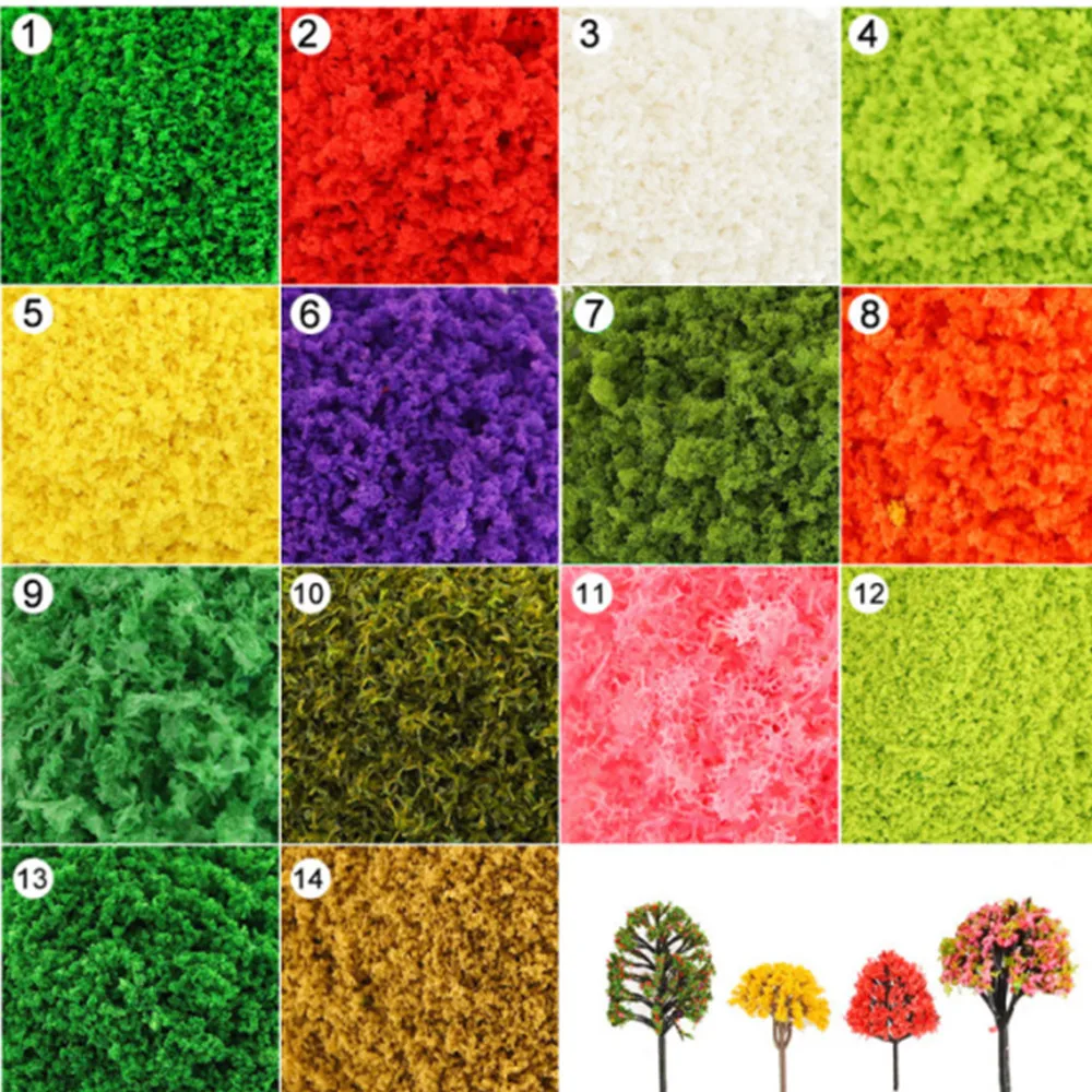 125ML/butelka drzewo symulacji proszek do trawy w proszku Diy Model do tworzenia materiałów drzewnych architektura budowania sceny wojskowej Diorama