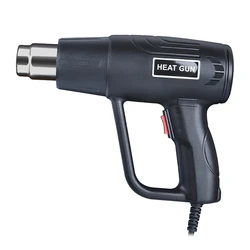 Pistola de aire caliente eléctrica de 2000W, 220V, velocidad de viento dual Industrial, temperatura controlada, secador de pelo