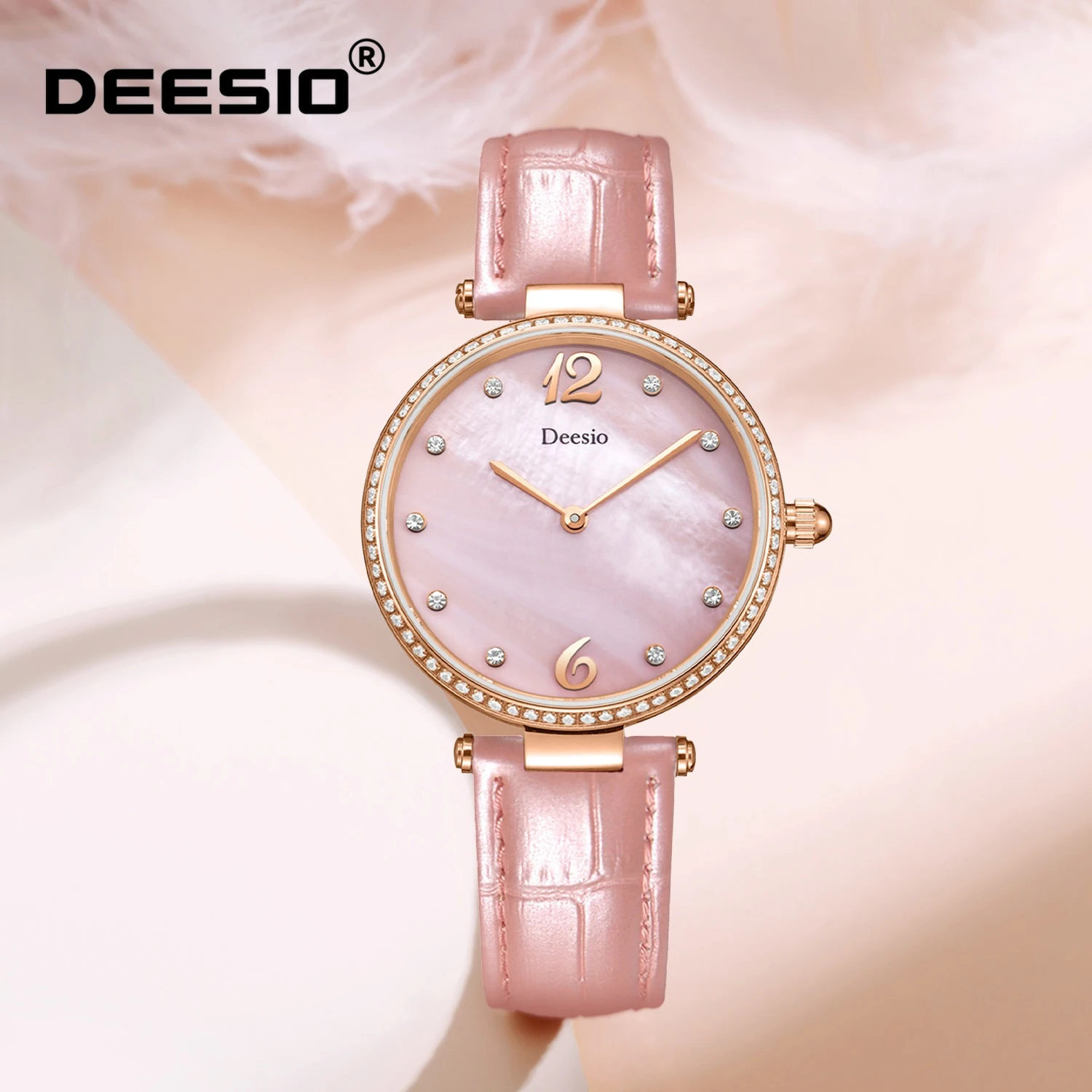 

Deesio Women's Quartz Analog Watch Stainless Steel Band Minimalist Elegant Watch for Women Gift Lady Wristwatch Water Resistance