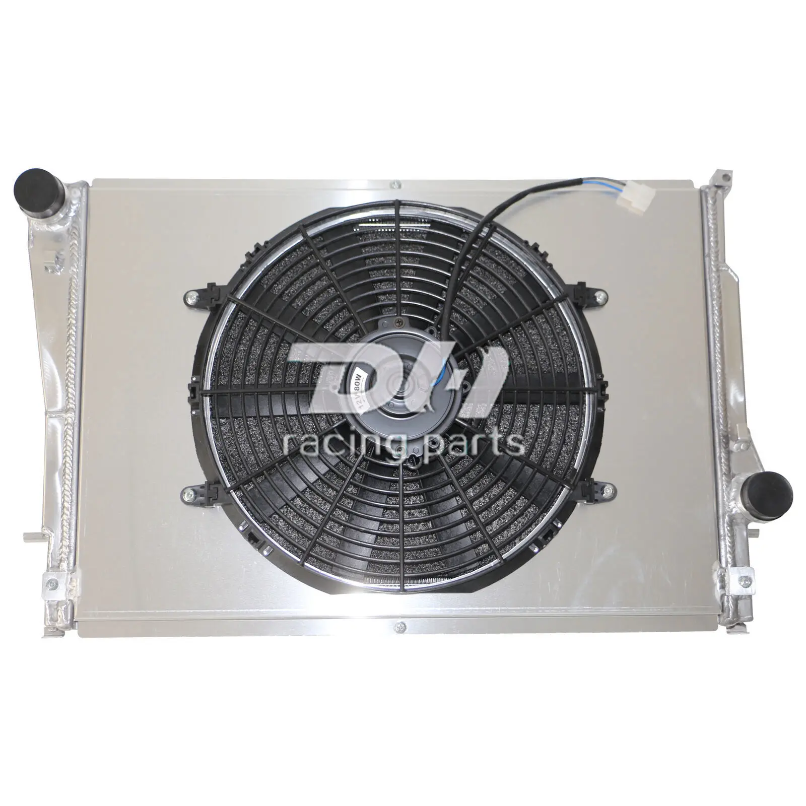 2001-2006 BMW E46 S54 3.2L MT용 3열 알루미늄 라디에이터+슈라우드+팬 드릴링 없음