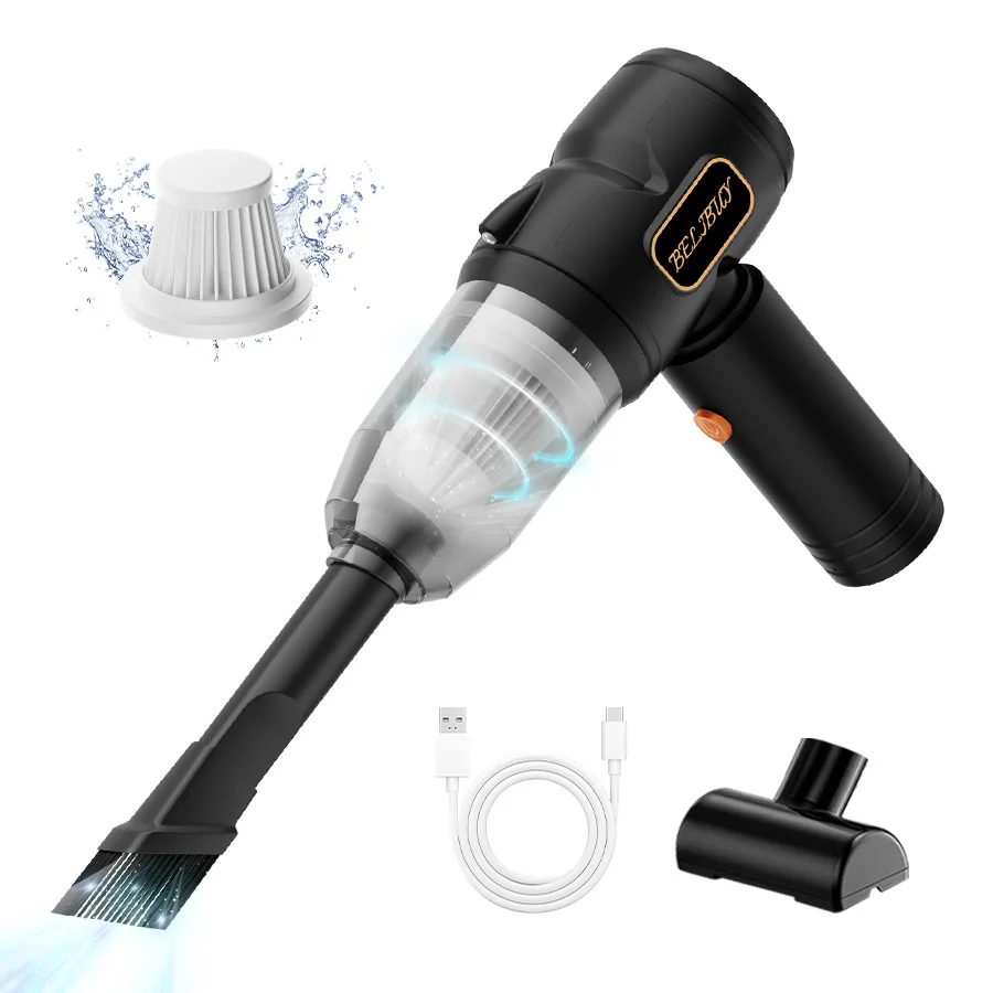 Aspirapolvere per auto ABS Aspirapolvere portatile ad aspirazione forte per aspirapolvere per auto portatile multiuso per uso domestico