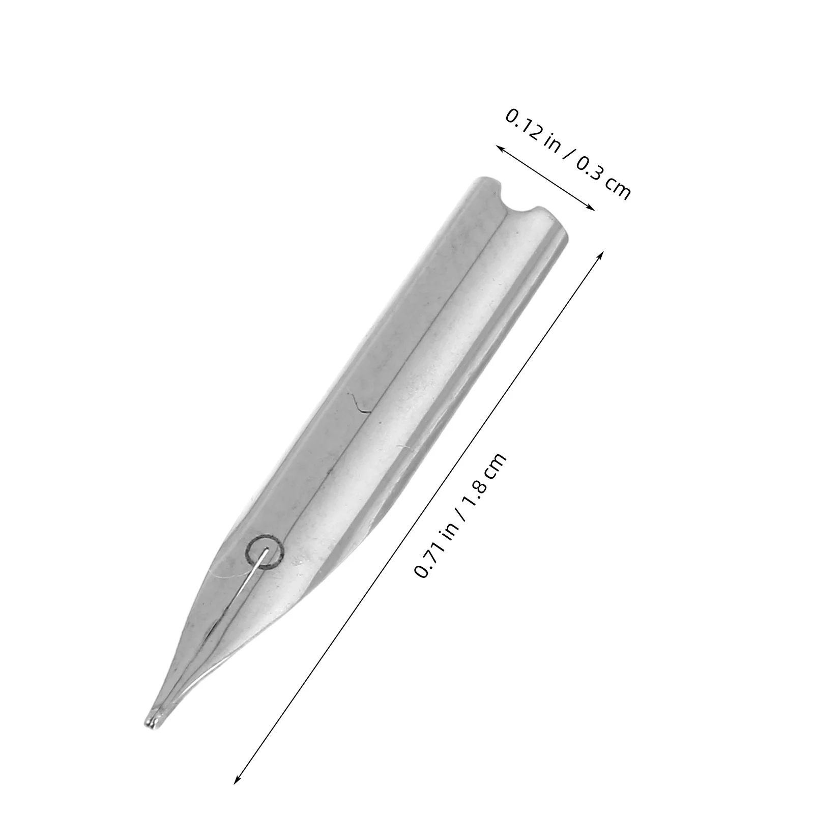 25Pcs Steel Pen Nibs Replacement 0.38mm Fine Point Smooth Writing Durable Fountain Pen Tips Calligraphy Drawing