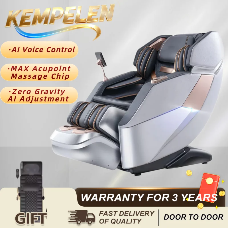 AI 4D Massage Chair with Health Monitoring | Zero Gravity | Dual Turbine Calf | Full Body Airbag | MX Delivery