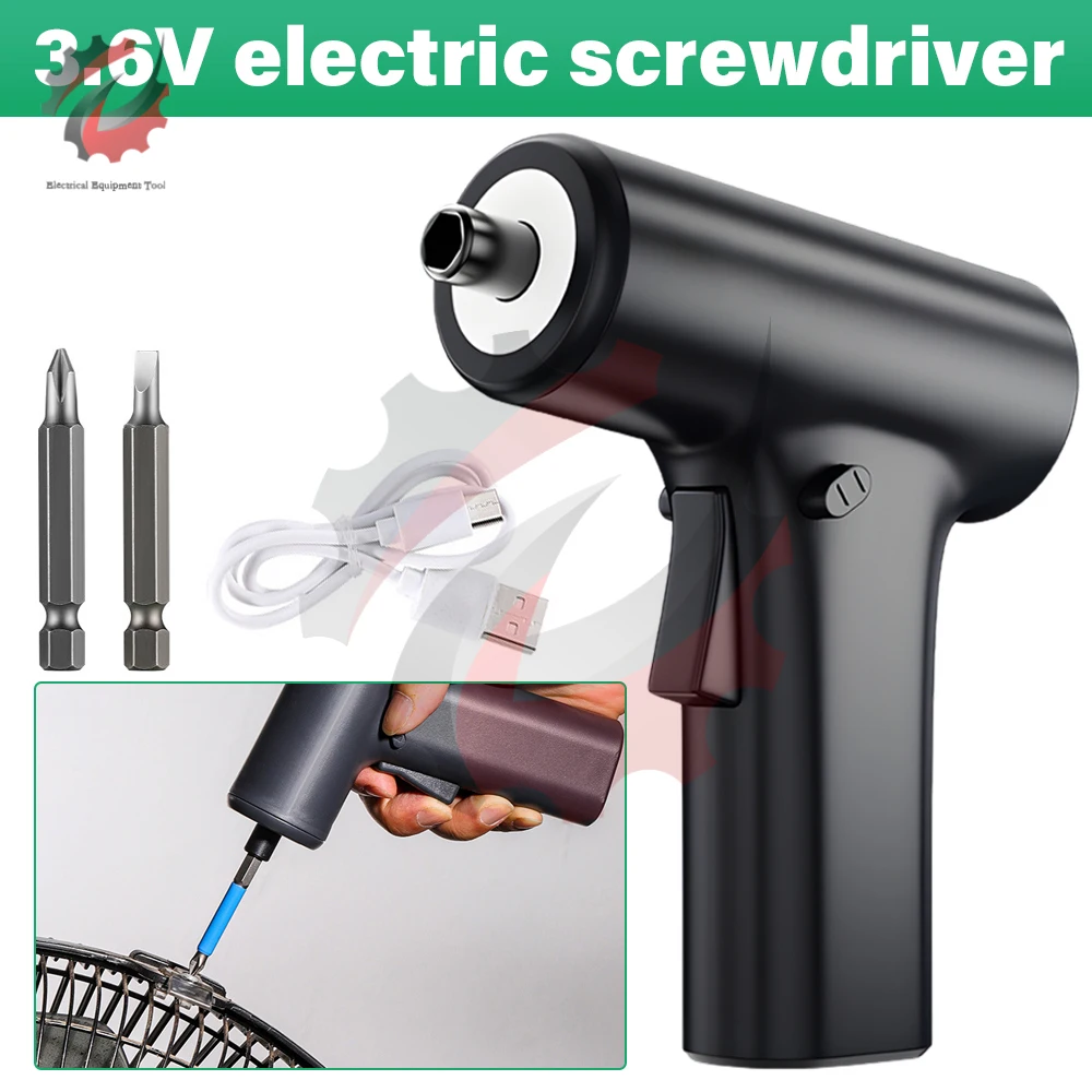 

Precision Electric Screwdriver Set Rechargeable Cordless Electric Drill Driver Household Small Electric Screw Driver Repair Tool