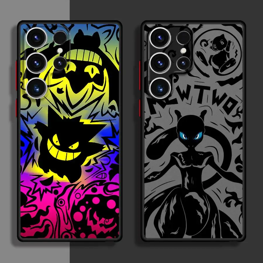 Anime Pokemons G-Gengar Case for Samsung Galaxy S24 Ultra S23 Plus S25 S22 S21 FE S20 Note 20 S9 S10 Silicone Phone Cover - náhled 5