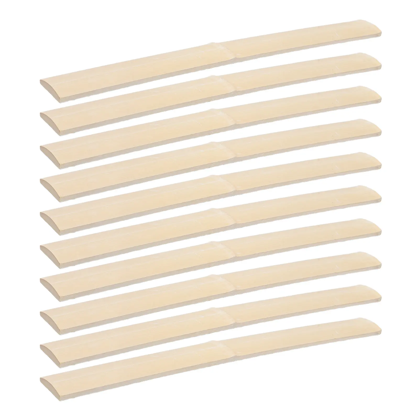 10Pcs Bamboo Strips 0.5m Flat Weaving Slats for DIY Bamboo Wall Panels Ceiling Decoration Room Divider Background Wall