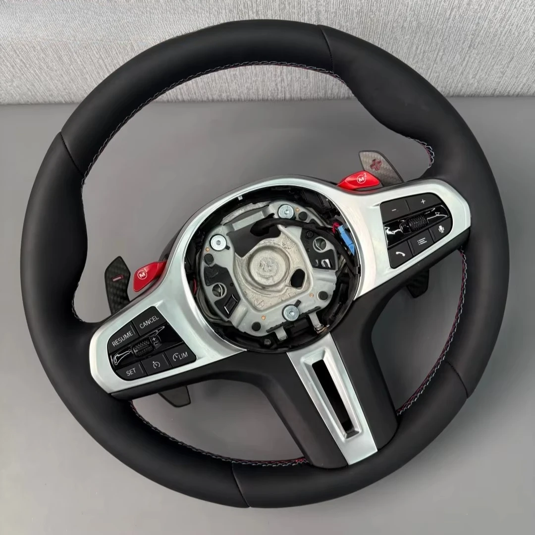 

X3 X4 X5 X6 G20 G30 G21 G28 G11 G12 G01 G02 G05 G06 G18 G22 G23 G31 High Quality Full Leather Car Steering Wheel