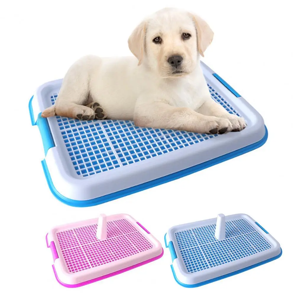 Puppy Litter Box Pet Pee Litter Box Portable Pet Potty Solutions Heightened Fence Column Dog Toilets for Easy Indoor Training