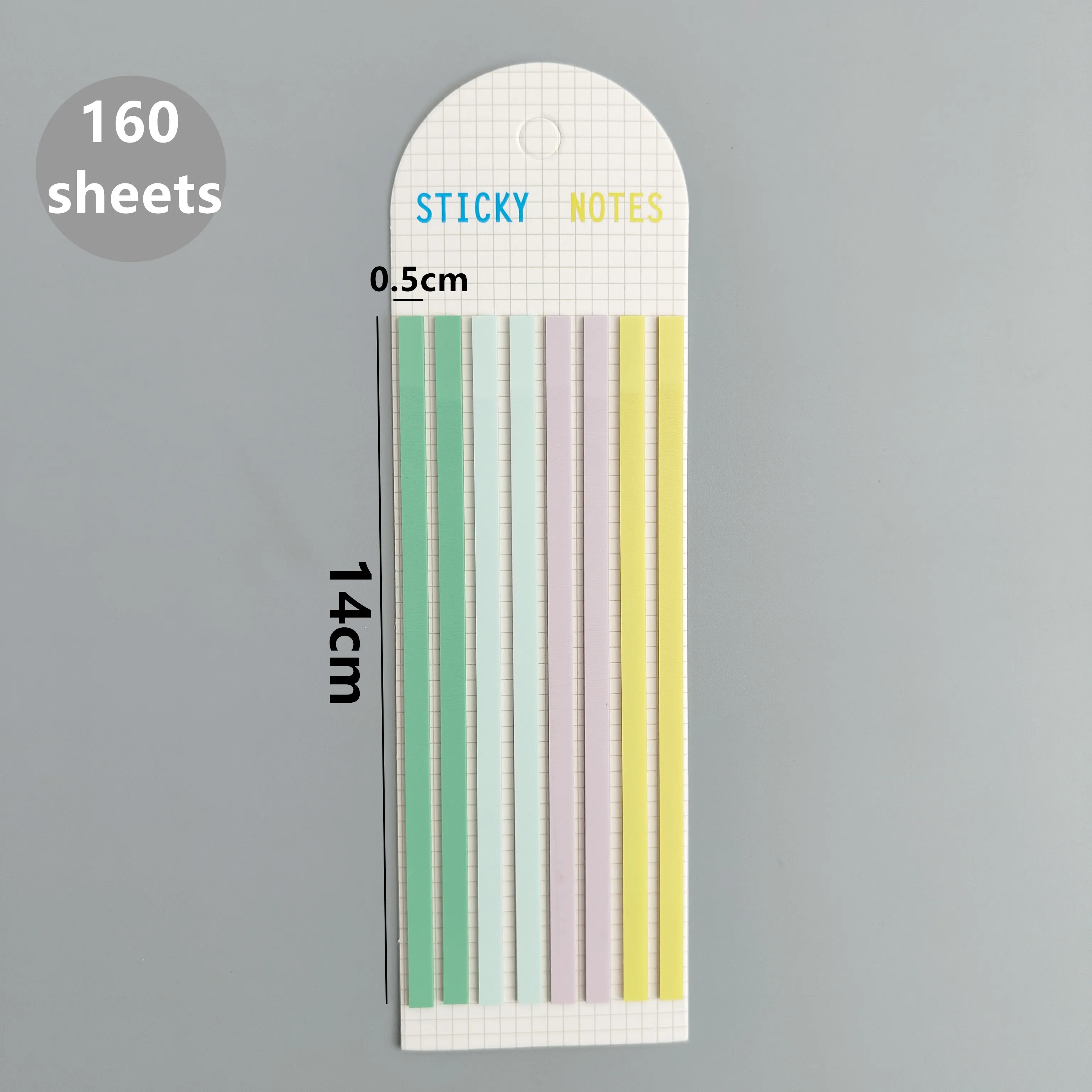 160 Blatt transparente Haft notizen selbst klebende Lese anmerkung für Bücher Notizblock Lesezeichen Notizblock Index Tabs – Detail 15