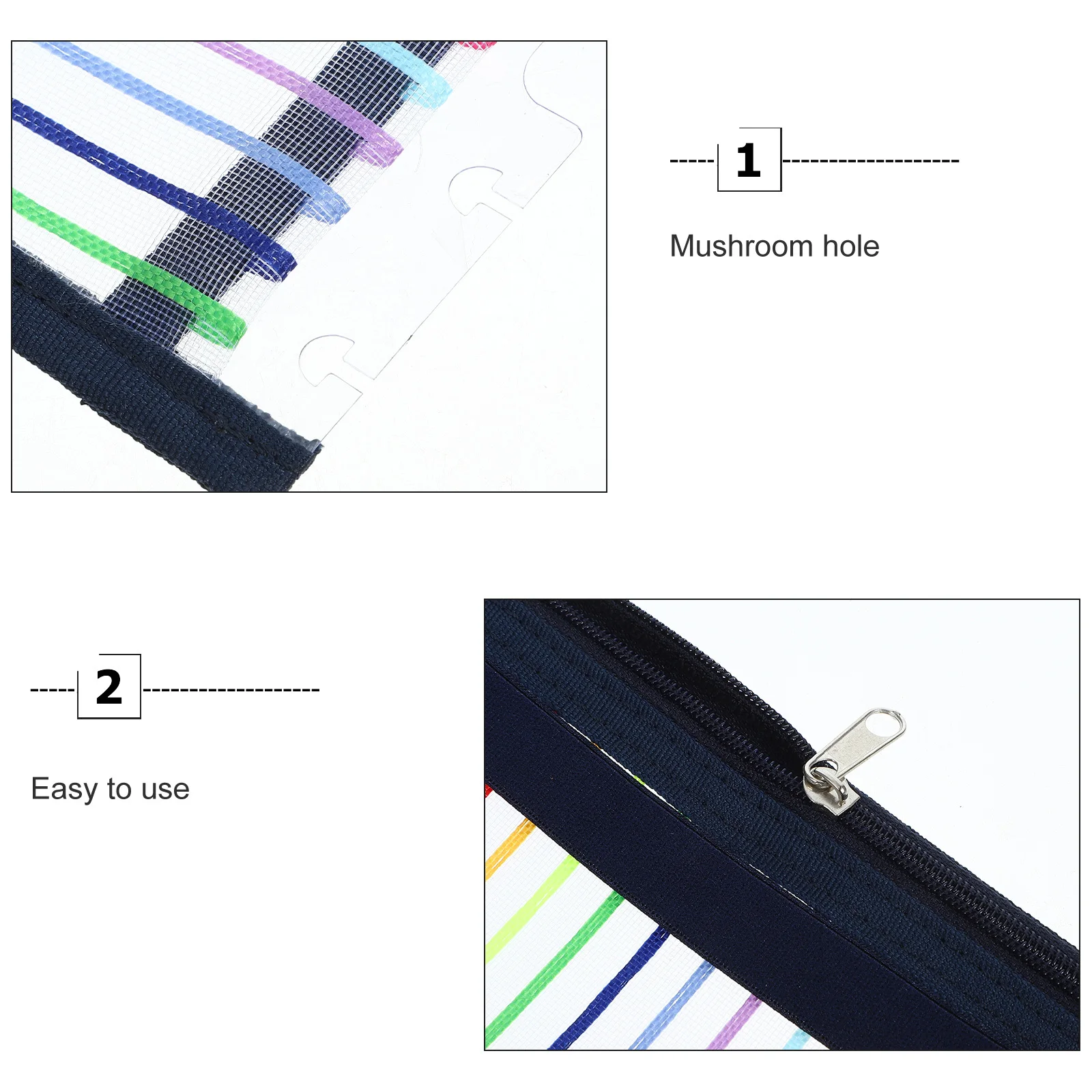 

Яркий цвет B6, сумка для хранения ноутбука на молнии, дизайн с грибовидными отверстиями, многоразовый карман для переплета, органайзер, карман для журналов с вкладышами