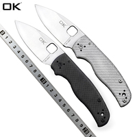 Limited edition OK-229CF Ceramic Bearing Carbon Fiber Handle M390/S35VN Blade Folding Knife Outdoor Camping Hunting Pocket Knife