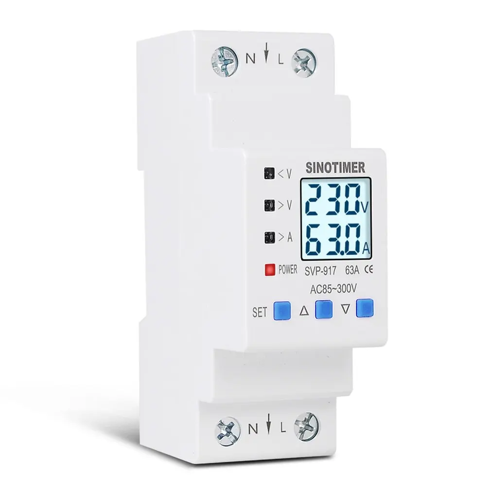 Hot 85-300V Cycle Switch Timer Adjustable Over And Under Voltage Protective Energy Meter Delay Control Over Current Protection