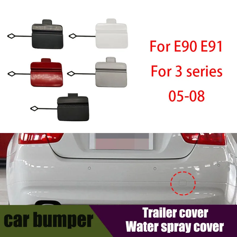 

Rear Bumper Towing Hook Cover Shell For BMW 3 Series 09-11 E90 LCI 318 320 323 325 328 330 335 Hauling Trailer Cap 51127202673
