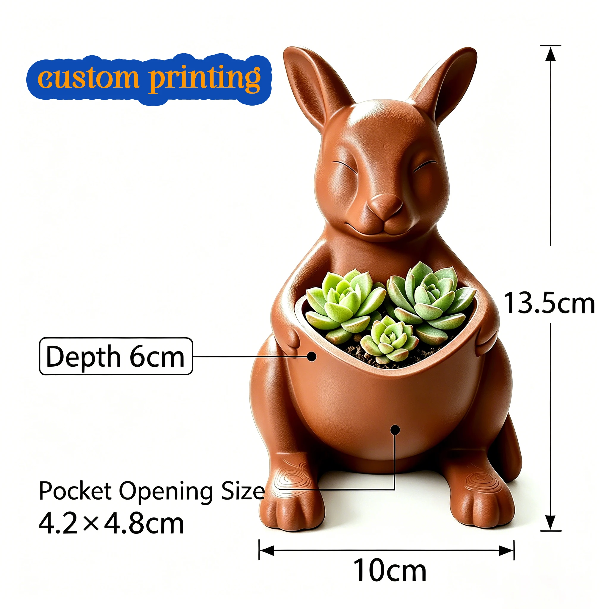 Private Custom Potted Plant Basins, Pen Holders, 3D Printing Design, Custom Sculpture Handicrafts