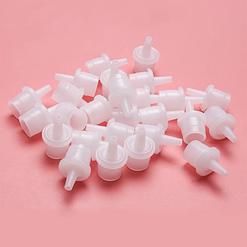 100 Pcs Universal Eyelash Glue Replacement Bottle Mouth Head Nozzle Special Plug Glue Usage Anti-Blocking  Lashes Makeup Tools