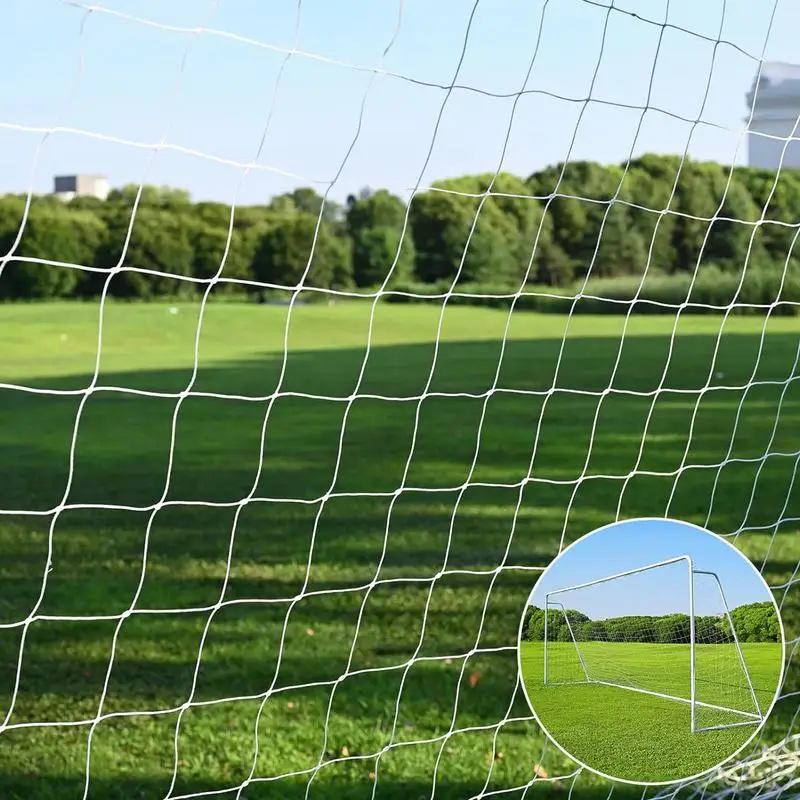 Soccer Goal Net Football Goal Post Net Replacement Heavy Duty Football Hitting Replacement With Straps For Yard Garden Park