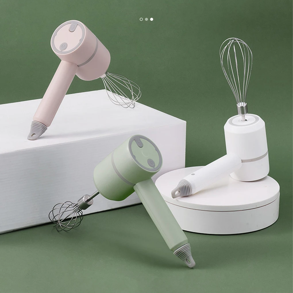 Electric Egg Beater USB Charging Portable Mixer Stirrer Whisk Accessories