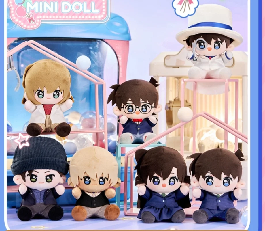

Minidoll Detective Conan Genuine Peripheral 15cm WoW Doll Park Cotton Doll Q Bao Shinichi Kudo Plush Doll Decorative Gifts