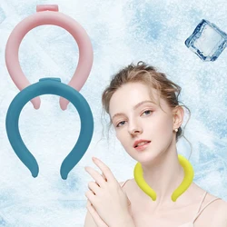 2024 Hotsale Neck Cooling Ring Summer Wearable Rapid Cooling Neck Gel Ice Wraps For Heat Hands Free Cold Pack Reusable Outdoor