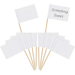 Hot Selling Custom Logo Toothstick 25*35mm Birthday Cake Toothpick Flag Cheese Markers Picks for Cupcake Toppers Fruit Party