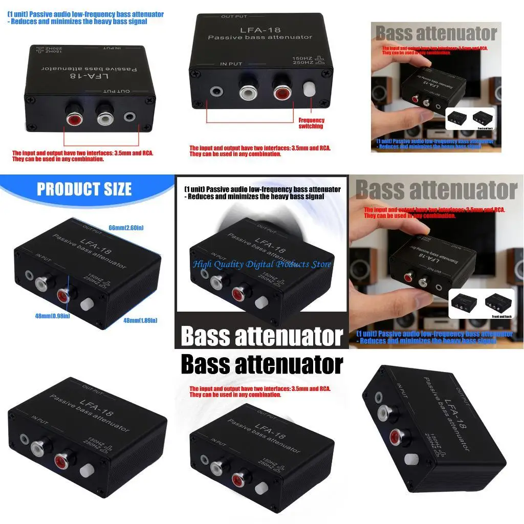 

U2JE Studio Passive Low Bass Attenuator for Mixing and Recording Professional Use