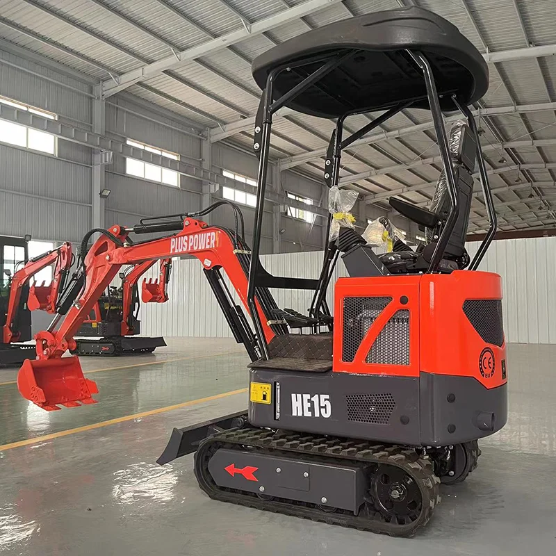 Custom 1.7 Ton Mini Hydraulic Excavator High Quality Multifunctional Small Excavator Micro Crawler Excavator