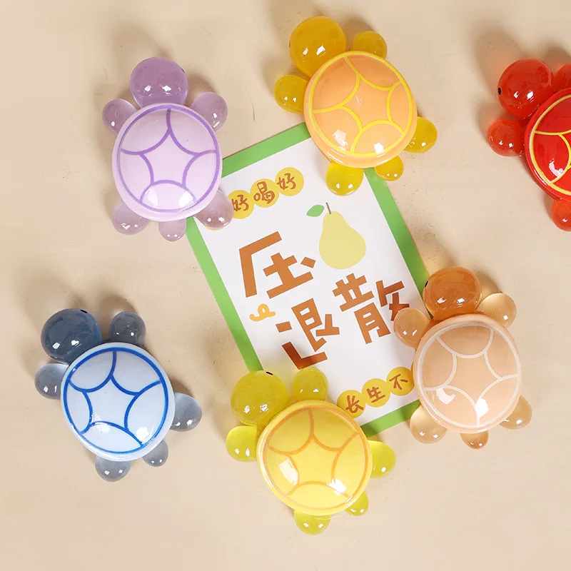 2pcs Luminous Turtle Fridge Magnets Colorful Refrigerator Magnet Kawaii Animal Magnet Stickers for Kitchen Whiteboard Home Decor