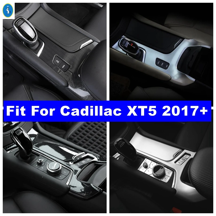 

Stalls Central Control Gear Shift Box Panel Cover Trim For Cadillac XT5 2017 - 2021 Carbon Fiber / Matte Interior Accessories