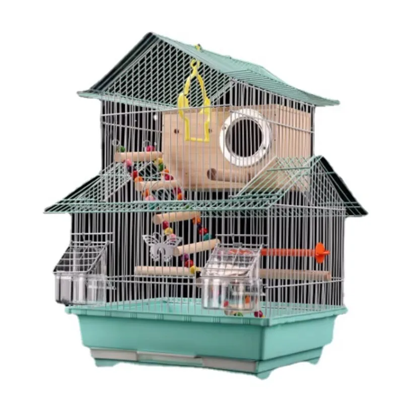 Bird Cage Indoor Outdoor Breeding Multifunction Parrots Metal Large Nests Macaw Cockatiel Birds Nest Supplies