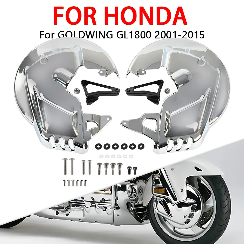 

Chrome Brake Disc Rotor Decorative Covers Fit For Honda Goldwing GL1800 F6B 2001 - 2015 2014 Motorcycle Accessories