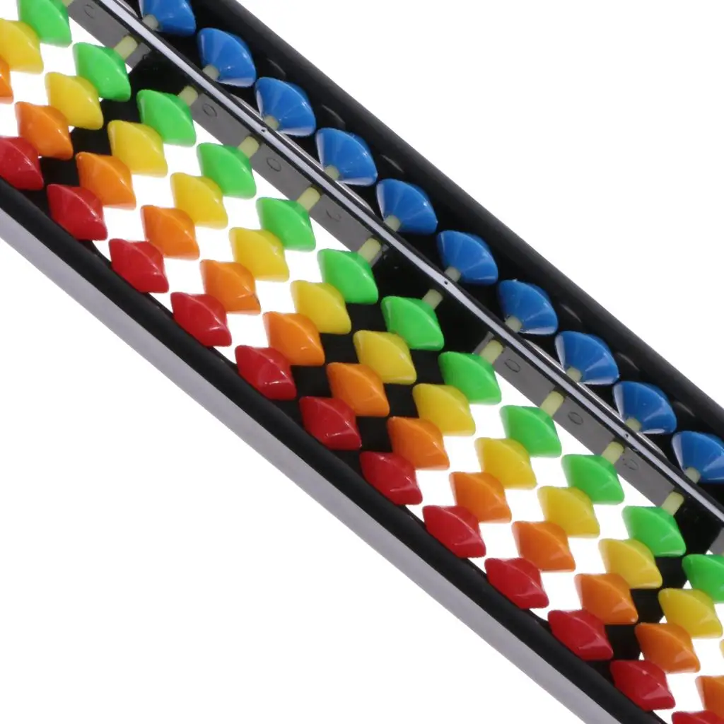 Multicolor 17 Rods Plastic Portable Abacus Arithmetic Tool Mathematics Toy