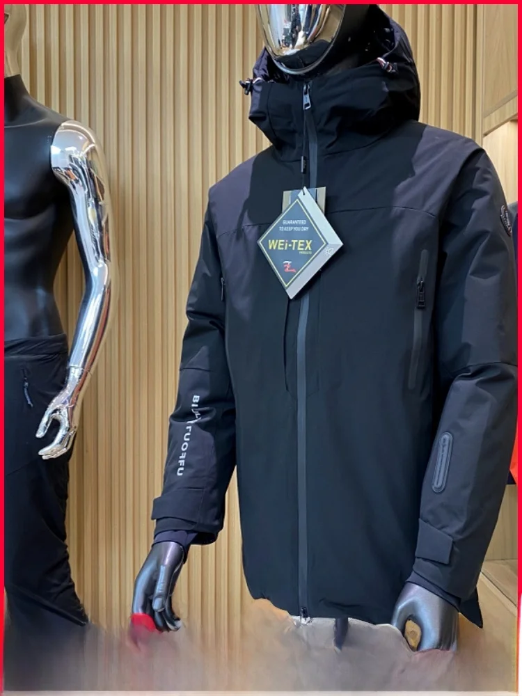 

Warmth 24℃！！3D Tailored Windproof Water-resistant！Winter Men's Outdoor All-weather Warm down Jaet Zipper Sle Polyester Fiber
