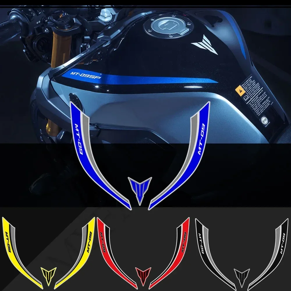 

For Yamaha MT09 MT FZ 09 Stickers Adhesive Decals Fairing Tank Pad Protector Motorcycle Knee Decal Fender Windshield 2016-2020