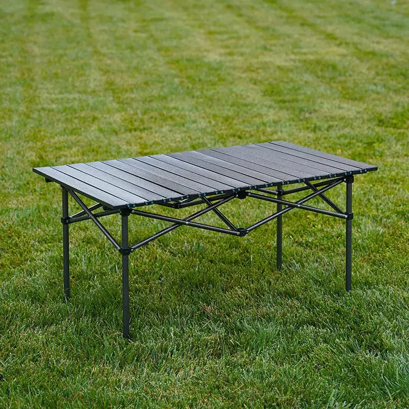 

Folding table, rental house, dormitory, home, outdoor, camping, barbecue, stall, ground stall, steel alloy Chicken rolls table