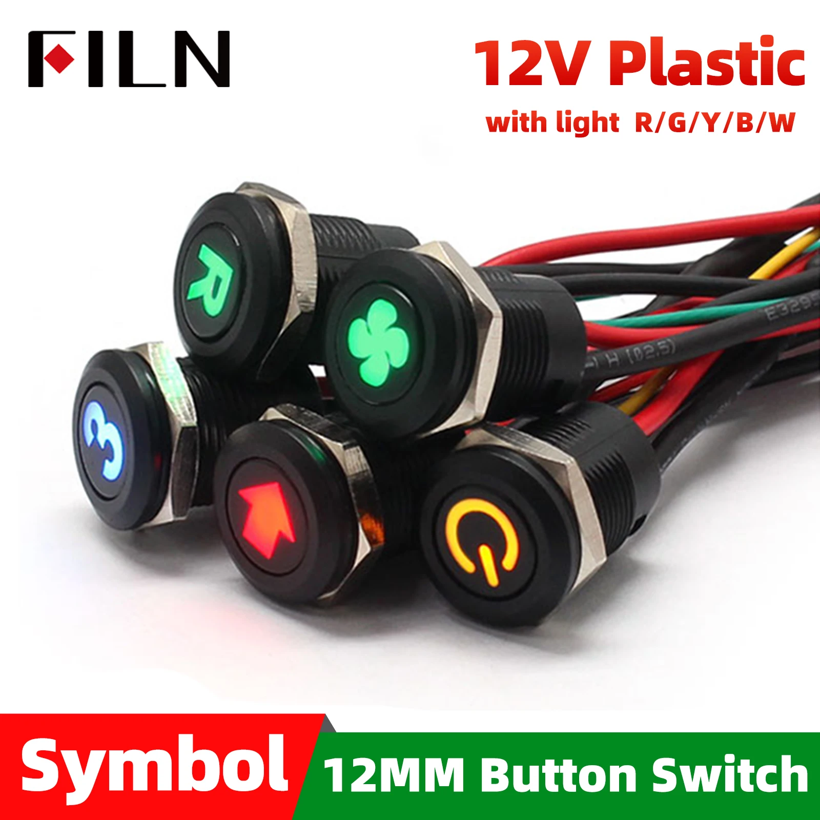 12Mm 12V IP65 Symbo… - image