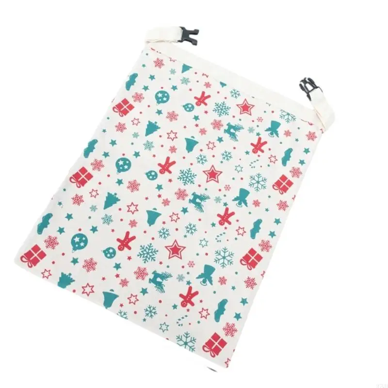 

97QD Сумка для хранения пищевых продуктов из органического хлопка, пчелиного воска с эластичной лентой и карабином, устойчивая